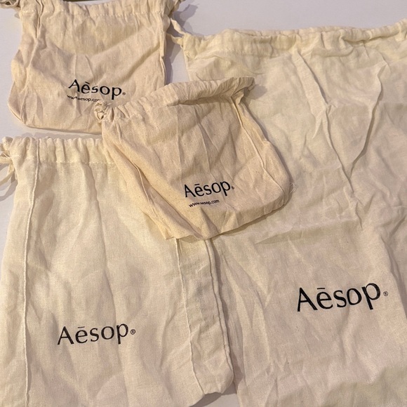 Aesop Linen Bags with Sample Packets